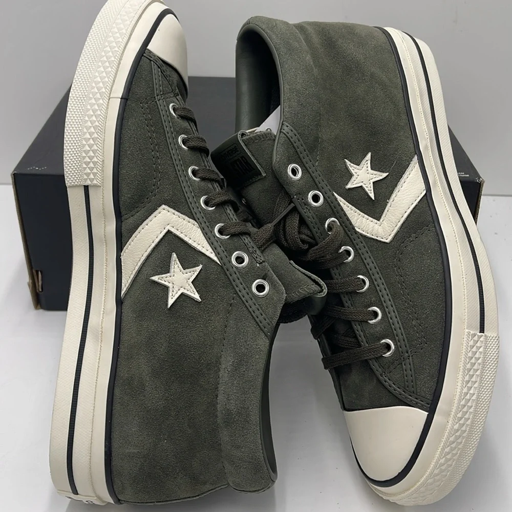 Converse Men's Black High-Top Sneakers A09463C
STAR PLAYER 76 MID CAVE GREEN - Picture 11 of 16